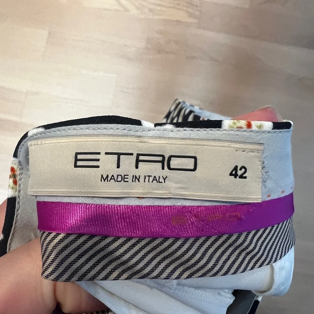 Etro Vibrant Multicolour Trousers - Picture 6 of 6